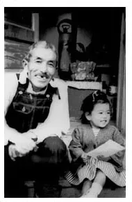 Grandfather with daughter - Preserving family bonds in Heart Mountain camp